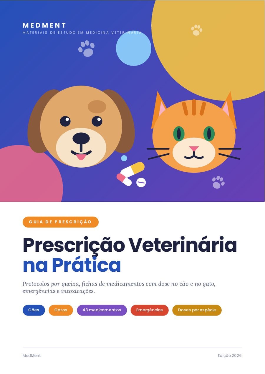 Capa do guia Prescrição Veterinária na Prática